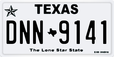 TX license plate DNN9141