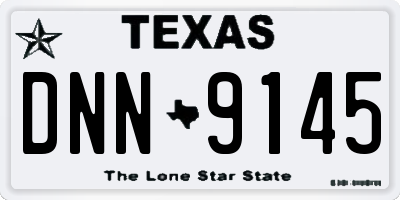 TX license plate DNN9145