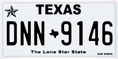 TX license plate DNN9146