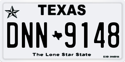 TX license plate DNN9148