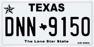 TX license plate DNN9150