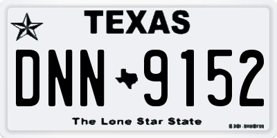 TX license plate DNN9152