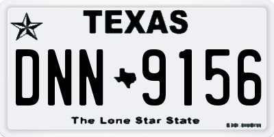 TX license plate DNN9156