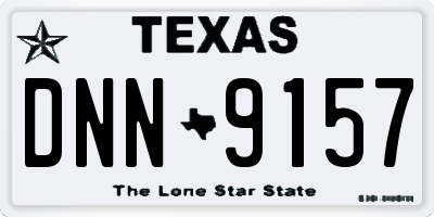 TX license plate DNN9157
