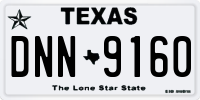 TX license plate DNN9160