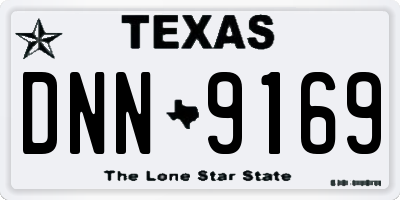 TX license plate DNN9169