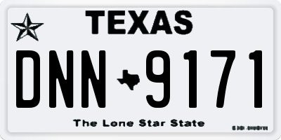 TX license plate DNN9171