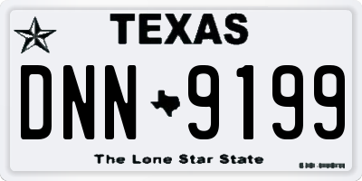 TX license plate DNN9199