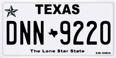 TX license plate DNN9220
