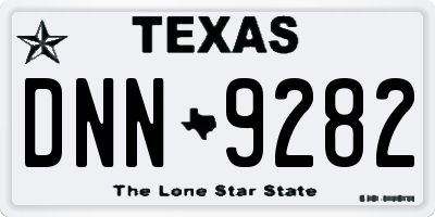TX license plate DNN9282