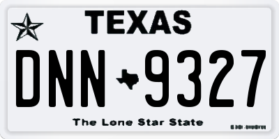 TX license plate DNN9327