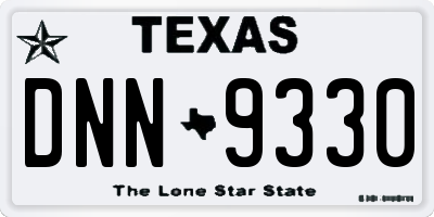 TX license plate DNN9330
