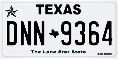 TX license plate DNN9364