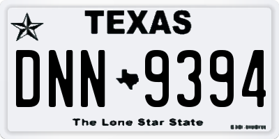 TX license plate DNN9394