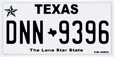 TX license plate DNN9396