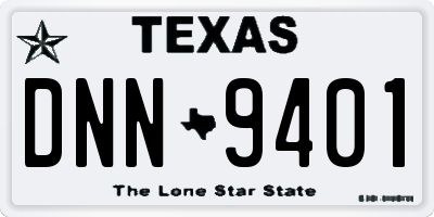 TX license plate DNN9401
