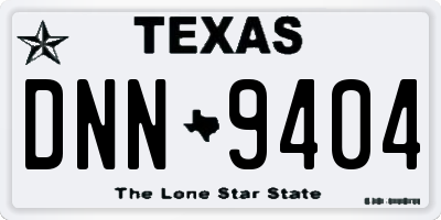 TX license plate DNN9404