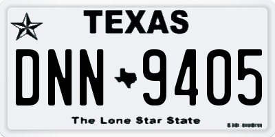 TX license plate DNN9405