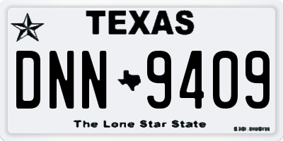 TX license plate DNN9409