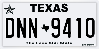 TX license plate DNN9410