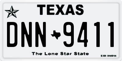 TX license plate DNN9411