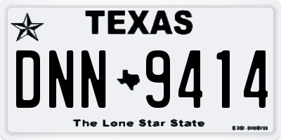 TX license plate DNN9414