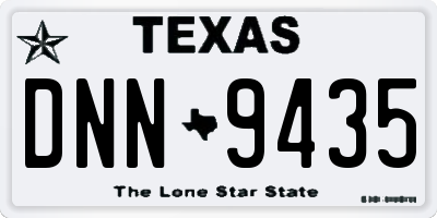 TX license plate DNN9435