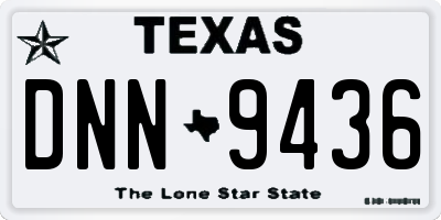 TX license plate DNN9436