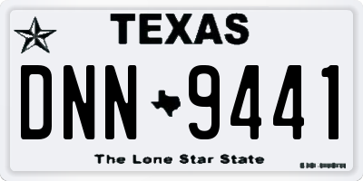 TX license plate DNN9441