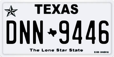TX license plate DNN9446