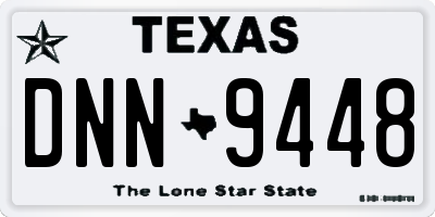 TX license plate DNN9448