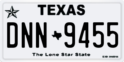 TX license plate DNN9455