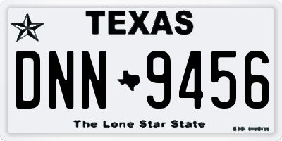 TX license plate DNN9456