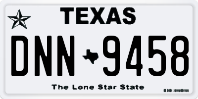 TX license plate DNN9458