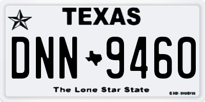 TX license plate DNN9460