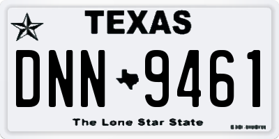 TX license plate DNN9461