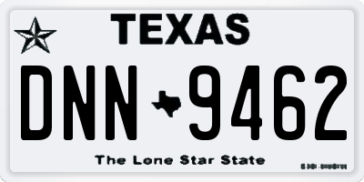 TX license plate DNN9462