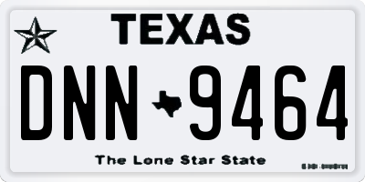 TX license plate DNN9464