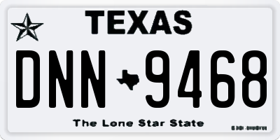 TX license plate DNN9468