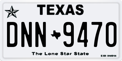 TX license plate DNN9470