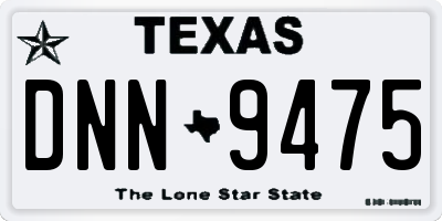 TX license plate DNN9475