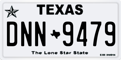 TX license plate DNN9479