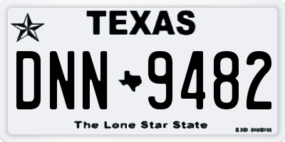 TX license plate DNN9482