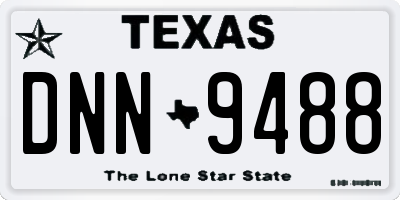 TX license plate DNN9488