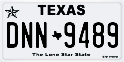 TX license plate DNN9489