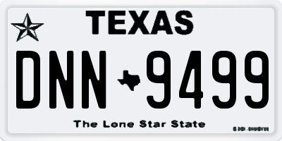 TX license plate DNN9499