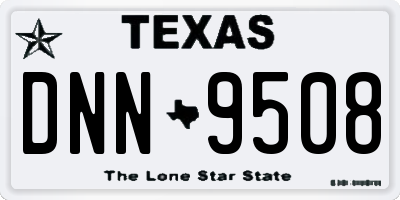 TX license plate DNN9508