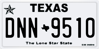 TX license plate DNN9510