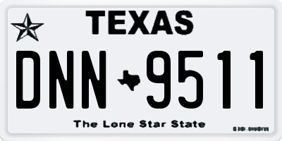 TX license plate DNN9511