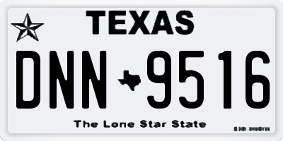 TX license plate DNN9516